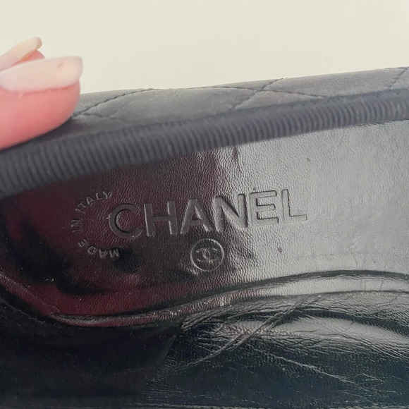 Chanel Vintage Cambon Ballet Flats - Picture 8 of 11